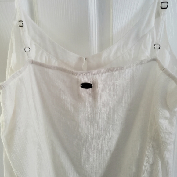 Quiksilver White Textured Top - Picture 4 of 5